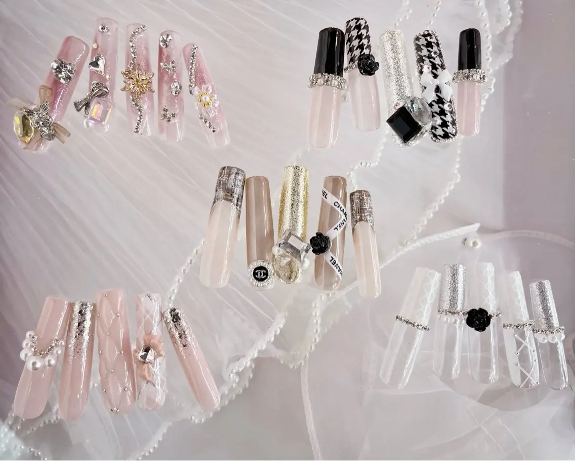 【✨ロング料金追加無し✨】チップスカルプ長さ出し10本やり放題デザインコース💅　オフ有りの写真