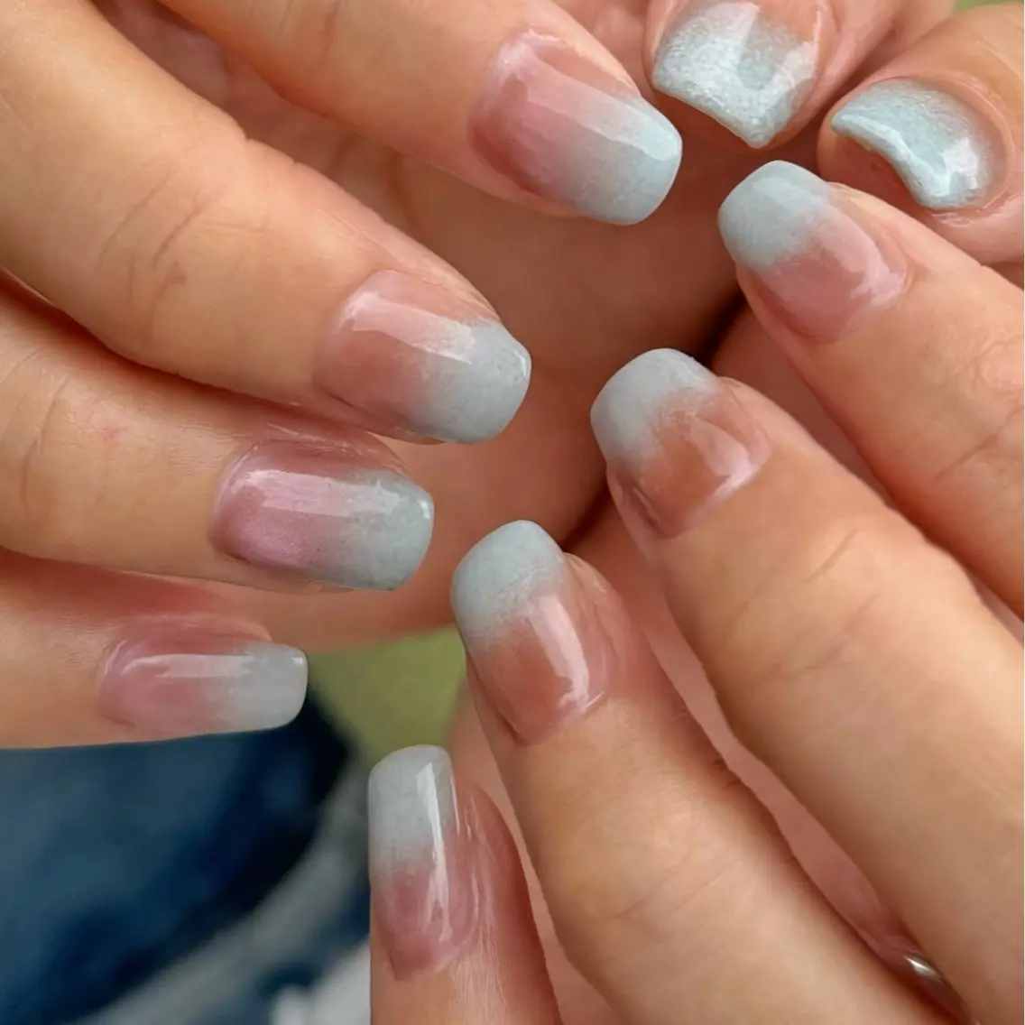 ネイル ニュアンスネイル ショートネイル jeu nail.のネイルデザイン