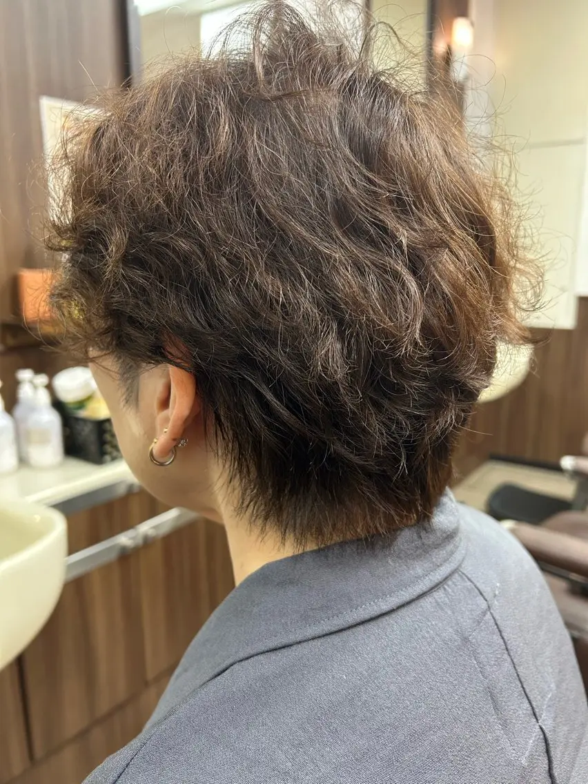 白髪染めカラー+トリートメント+ブローセットの写真