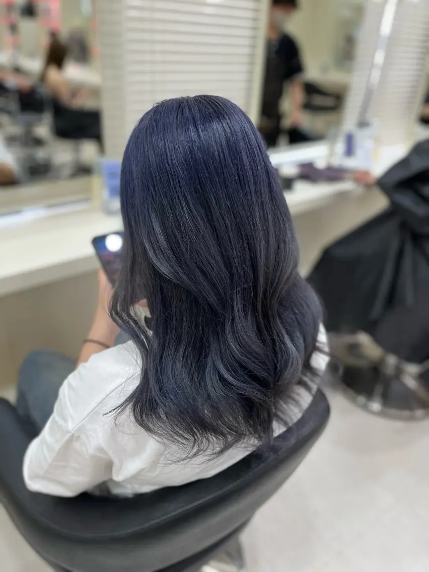 ミディアム カラー ヘアカラー 💟RINNA 艶カラー💟のヘアスタイル