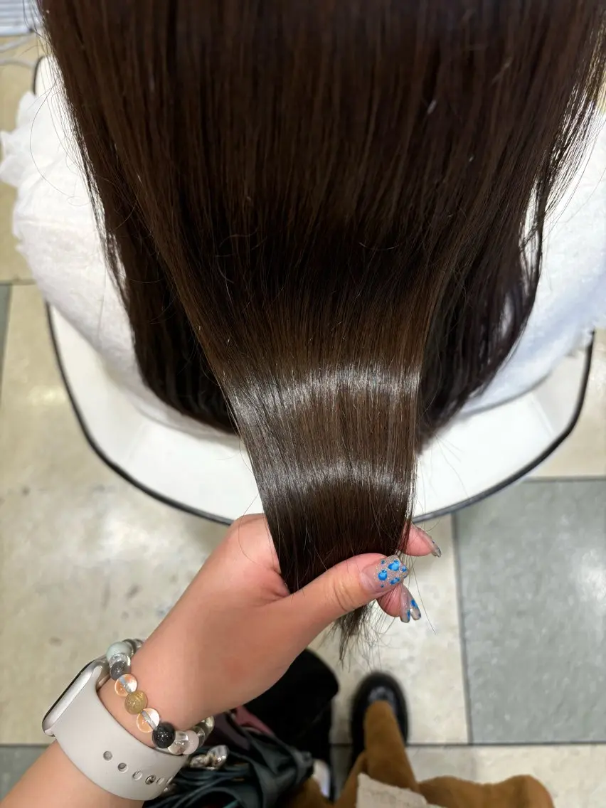 カラー 淡色┊︎ナチュラル 🧁奈那美🧁*.゜のヘアスタイル