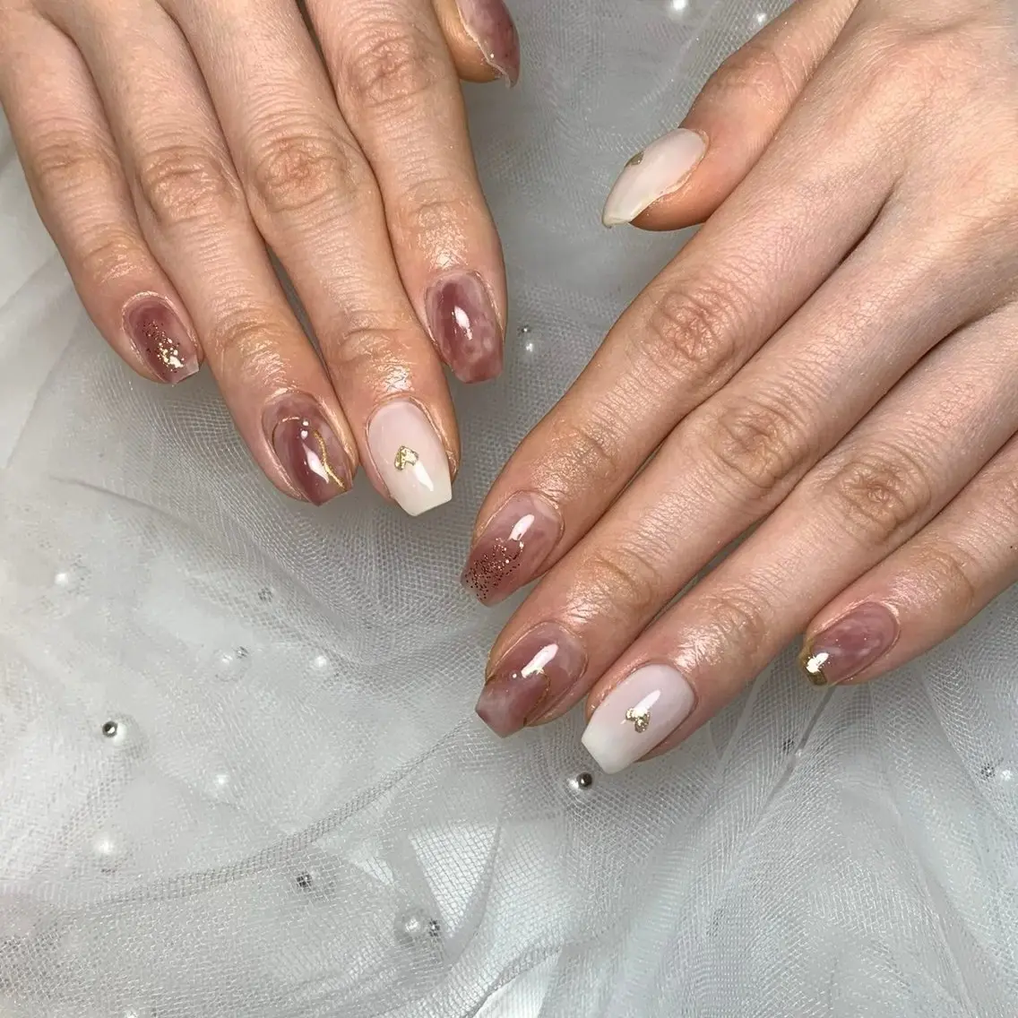 ネイル ニュアンスネイル D.d ririaのネイルデザイン