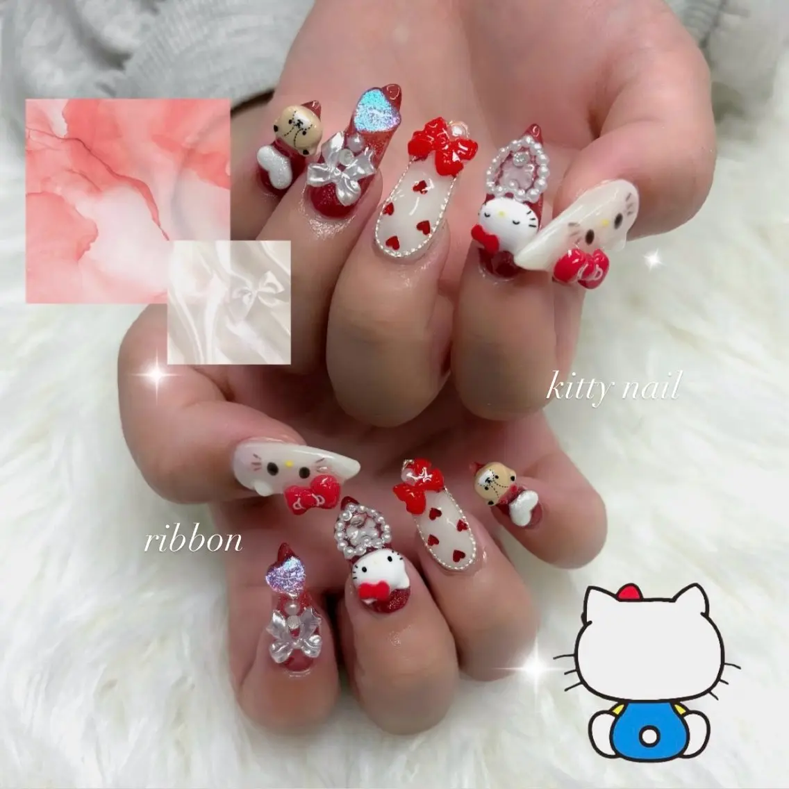 ネイル ハンドネイル cocoro 🖤 Bianca/練馬のネイルデザイン