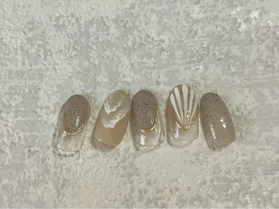 ネイル ジェルネイル キラキラネイル メンズネイル パラジェル 夏ネイル kiki nail たまプラーザのネイルデザイン