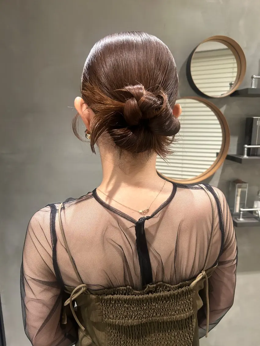 ミディアム ヘアアレンジ ヘアセット デザイン/アレンジ ❤︎イシイレイのヘアスタイル