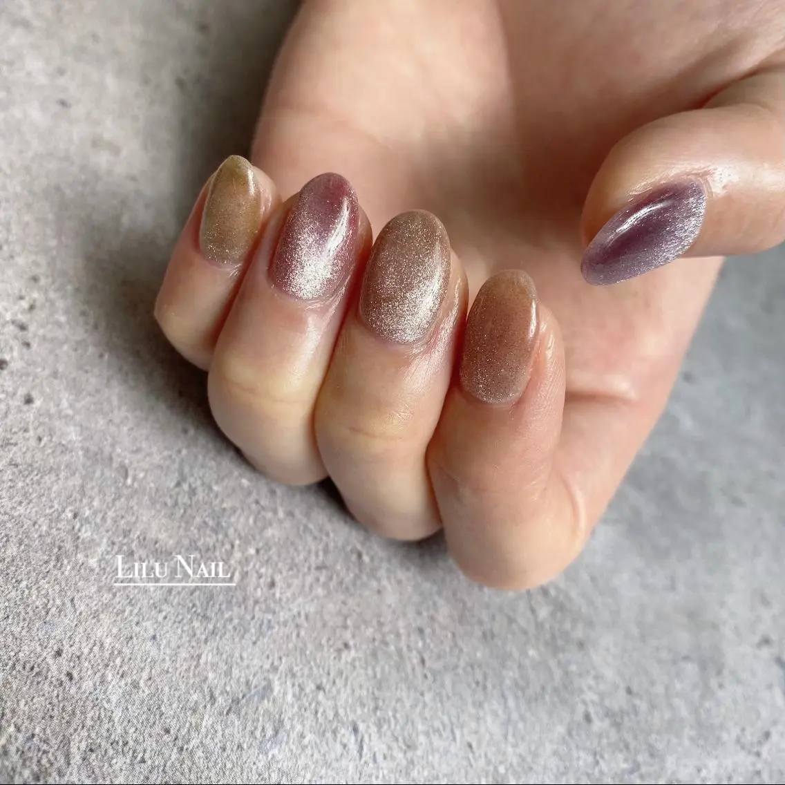 ネイル マグネットネイル モチの良さ◉ フィルインネイル♡のネイルデザイン