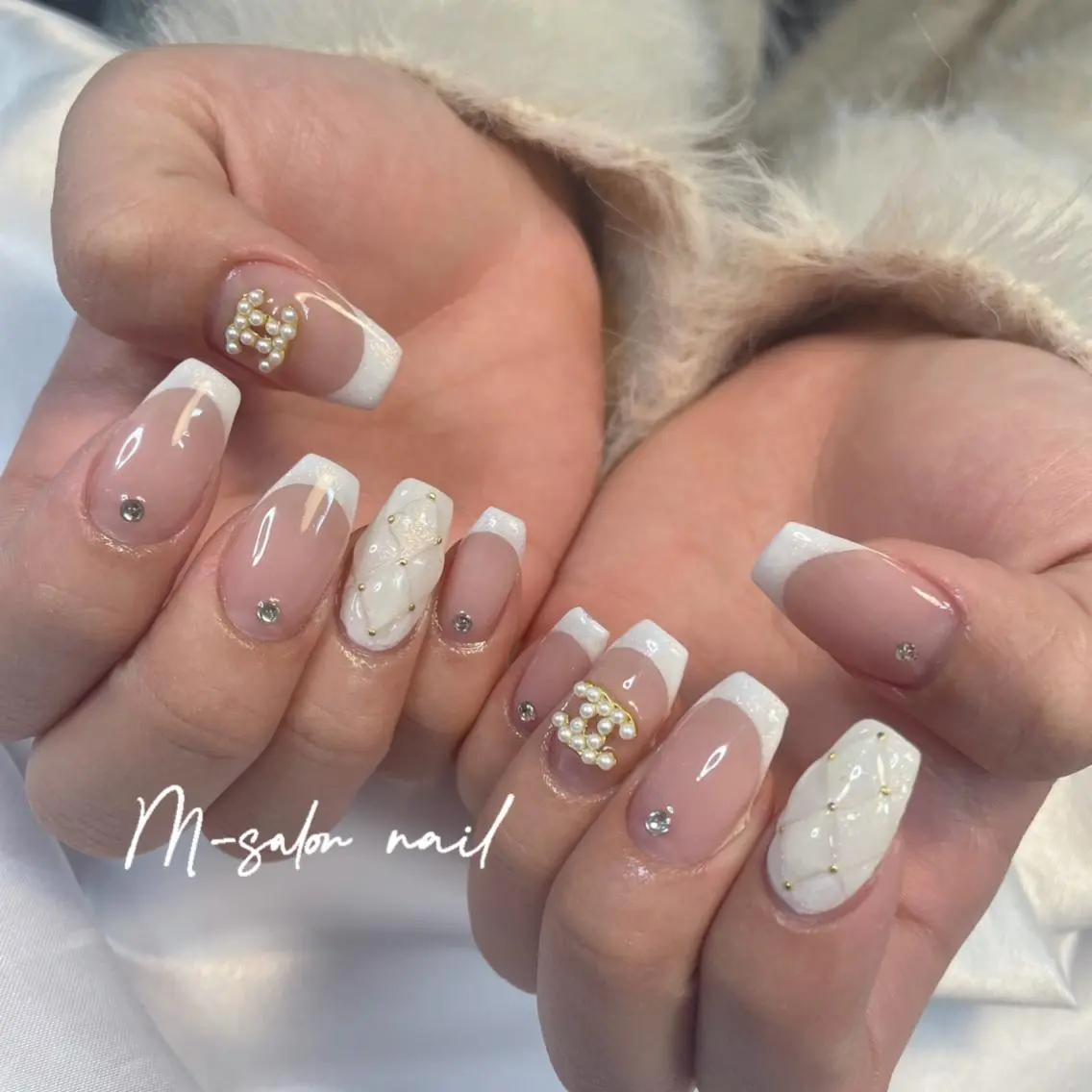 ネイル ハンドネイル 韓国/網紅/パーツ M-salonのネイルデザイン