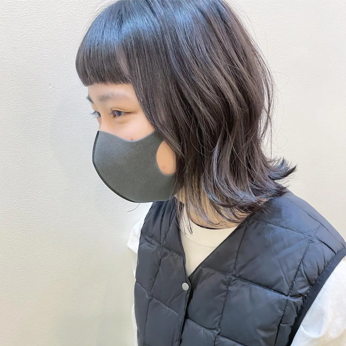 ミディアム カラー カット ヘアカラー トリートメント 嶋佐 昌大 シマサマオのヘアスタイル
