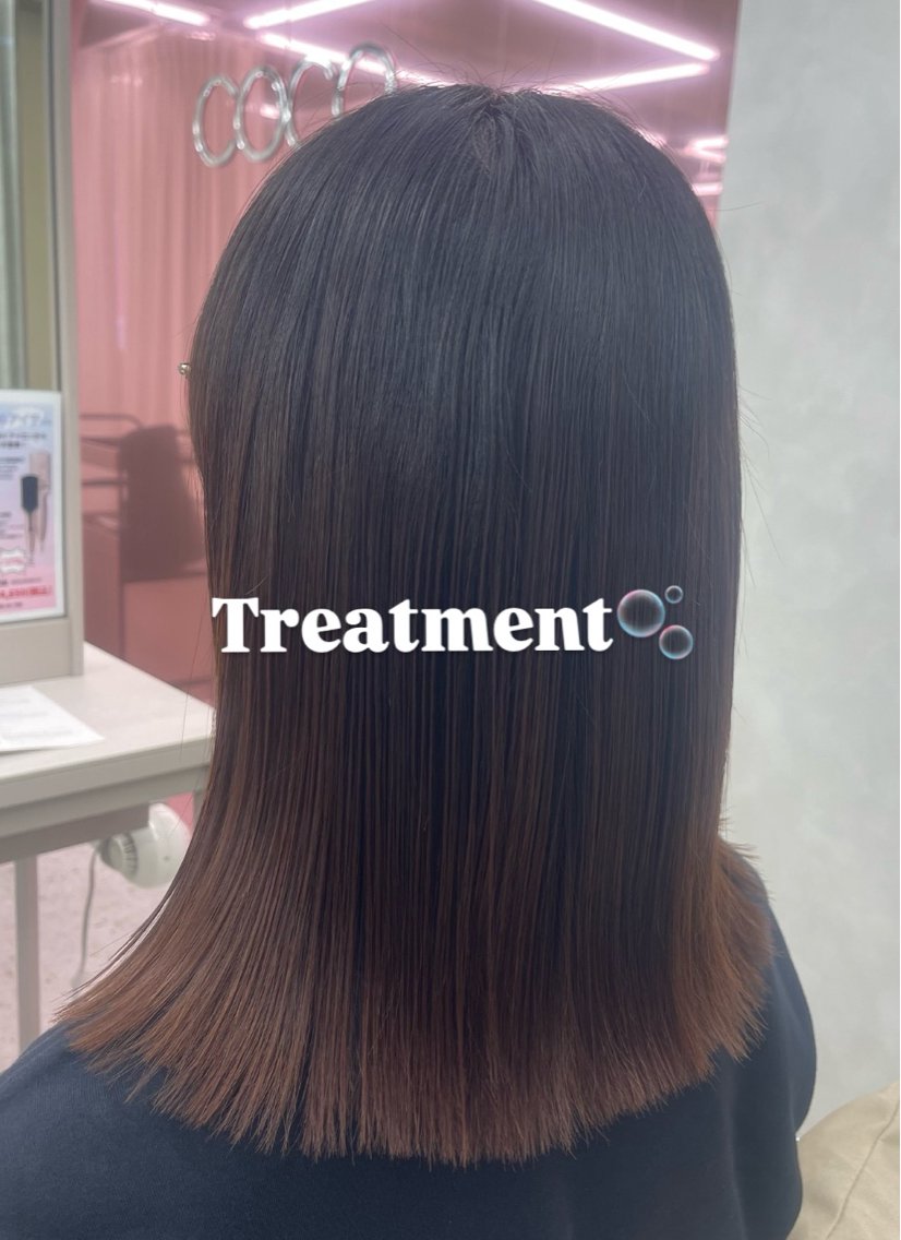 セミロング カラー カット ヘアカラー トリートメント COCO reiのヘアスタイル