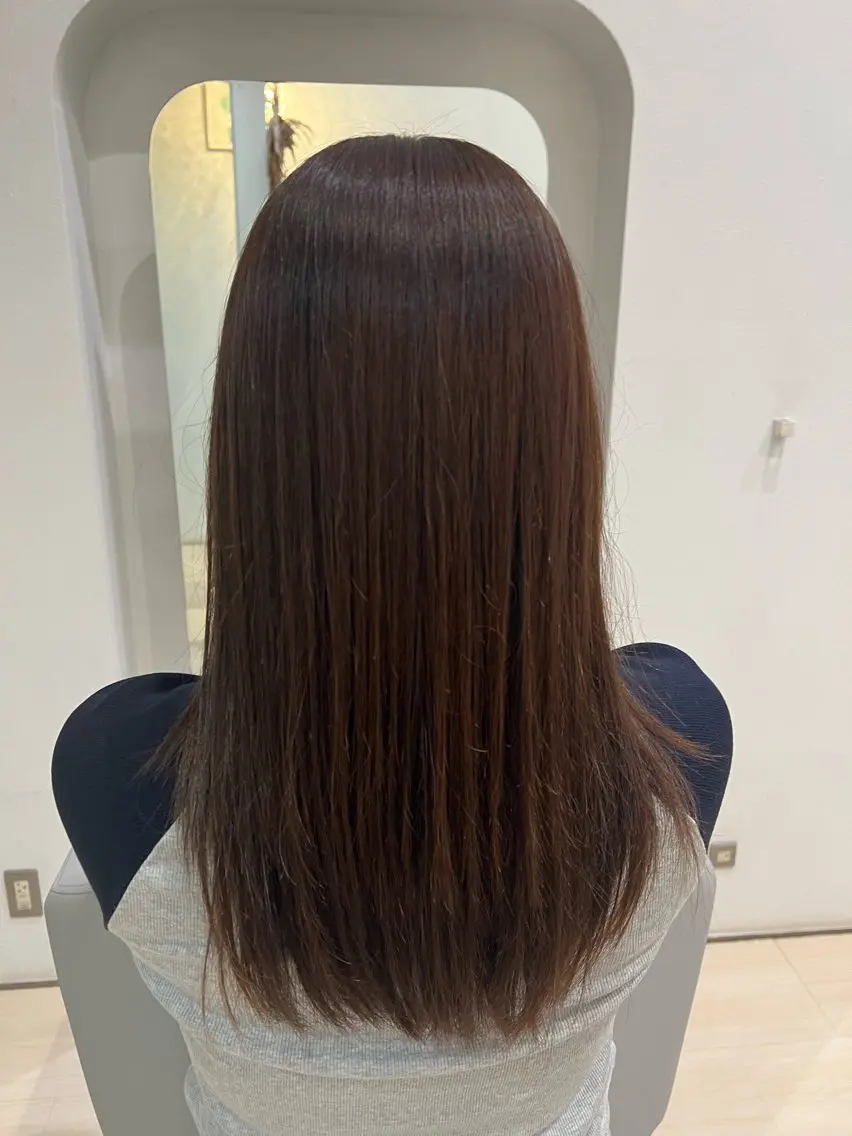 ミディアム カラー ヘアカラー 堀井 凌平のヘアスタイル