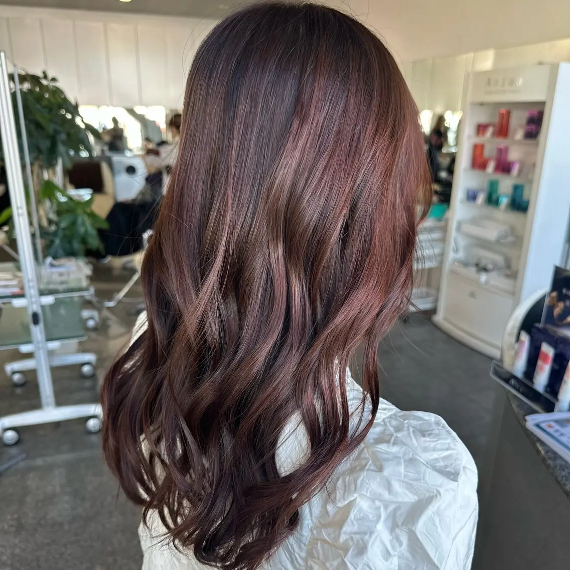 セミロング 町田 里奈のヘアスタイル