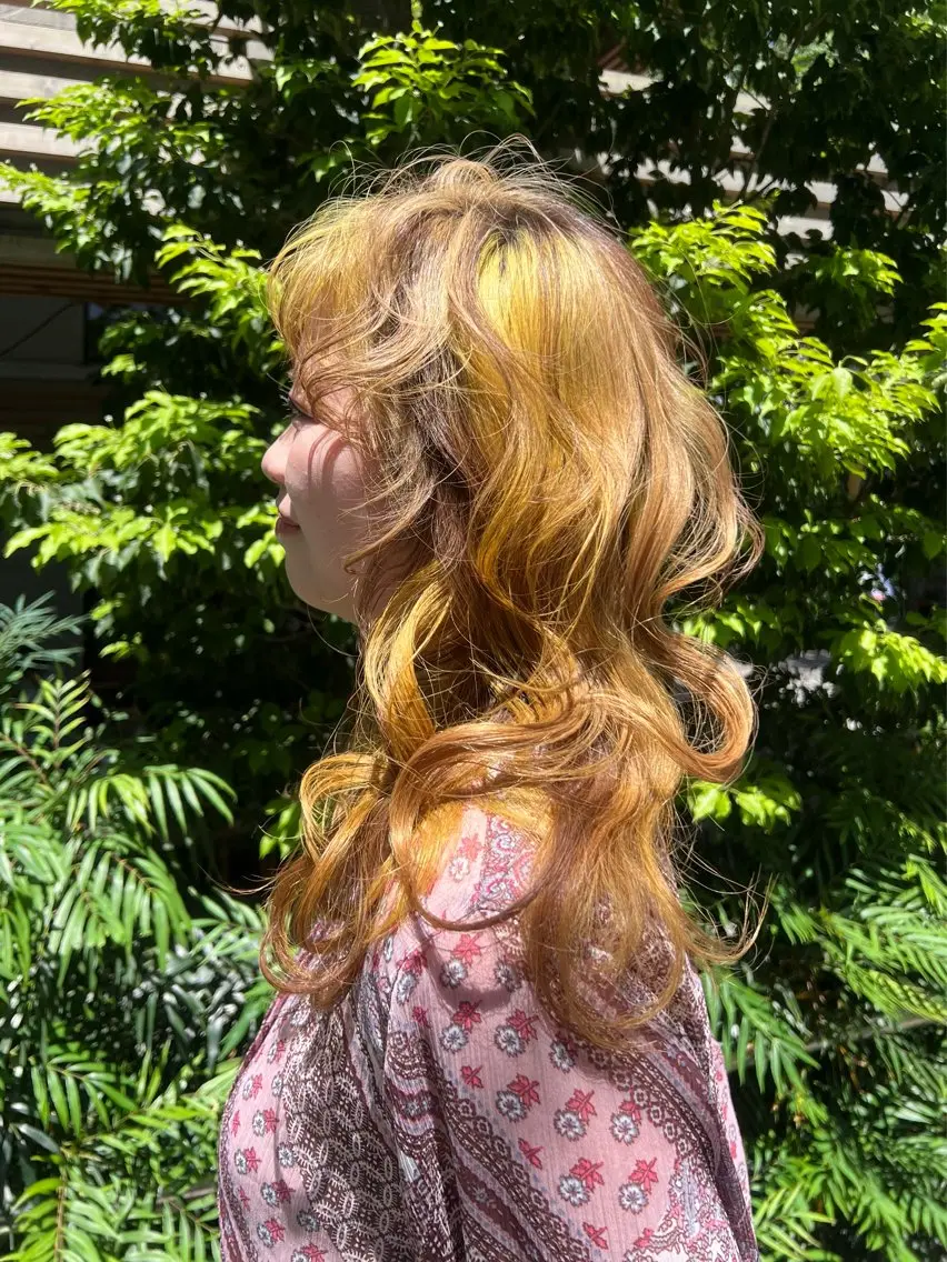 セミロング カラー flamme 🫧yumiのヘアスタイル