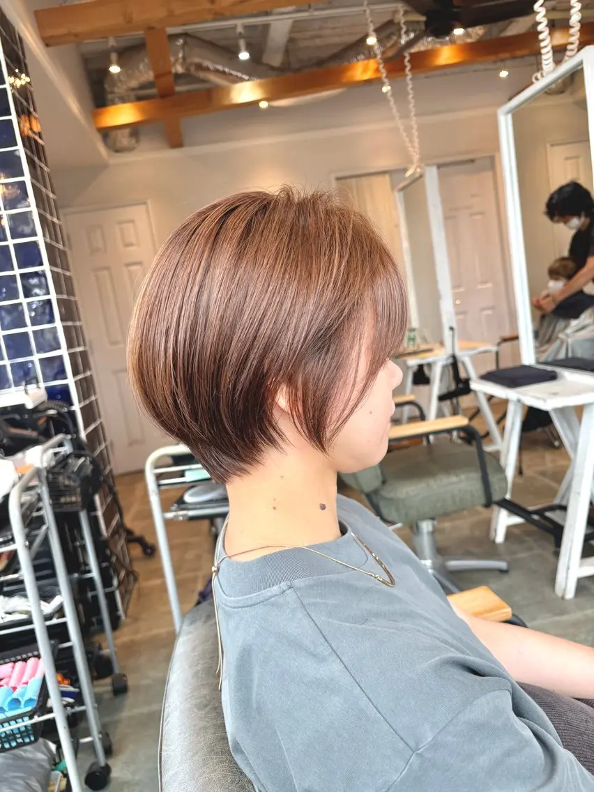 ショート ショートヘア カット ヘアカラー トリートメント 🍃ボブ&ショート 特化🍃髪質改善🍃のヘアスタイル