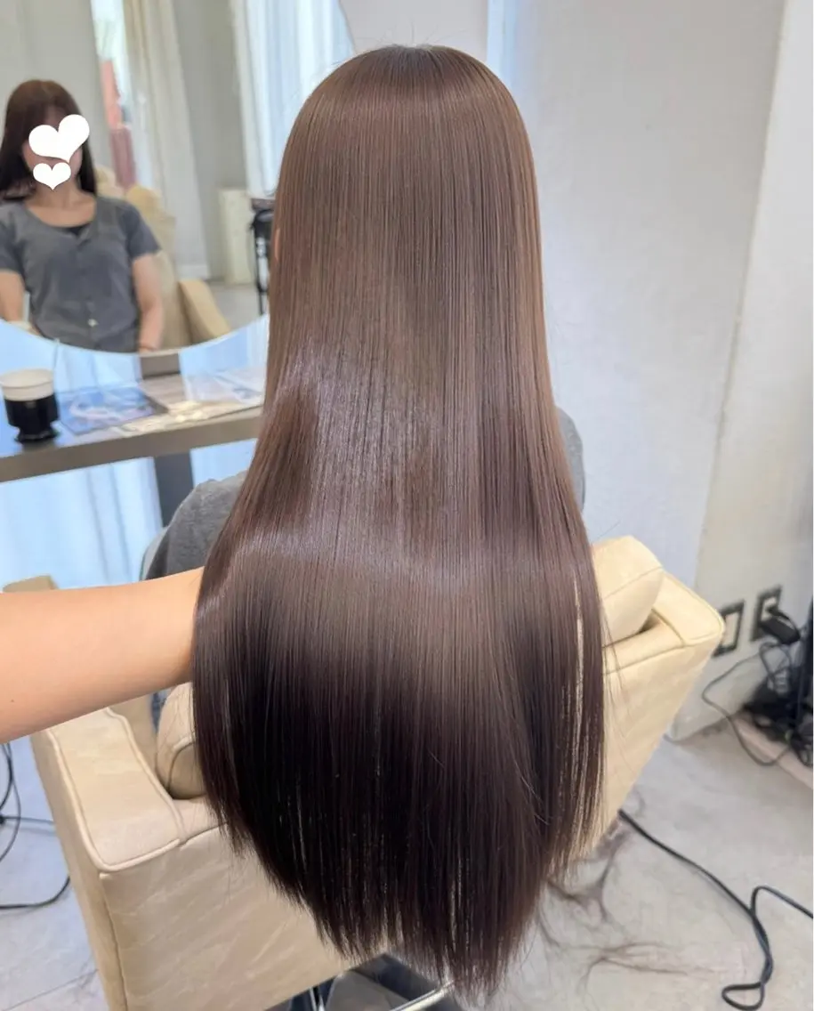ロング カラー ヘアアレンジ カット ヘアカラー 暖色系/透明感 治野心のヘアスタイル