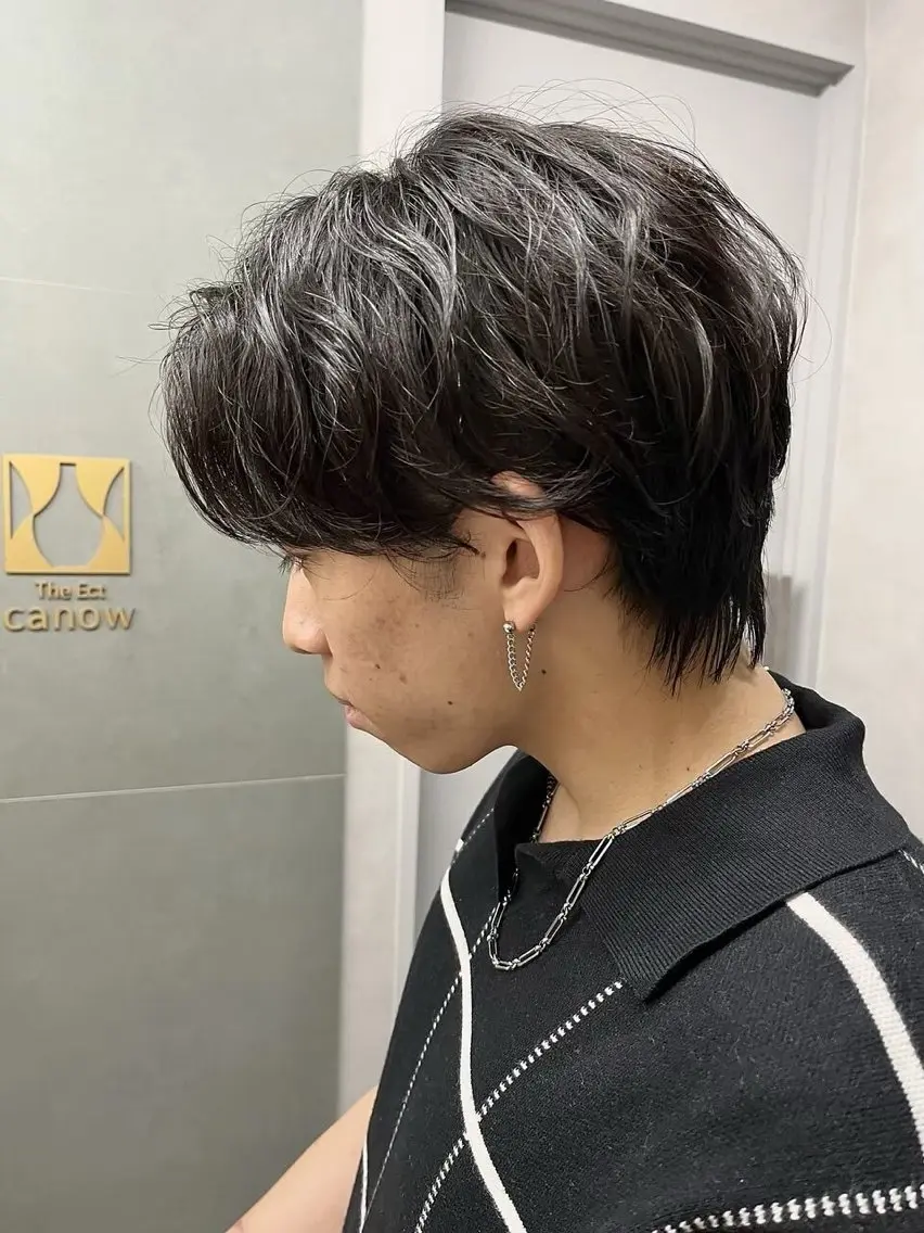 ショート カラー メンズ The Ect 江坂Kurumiのヘアスタイル