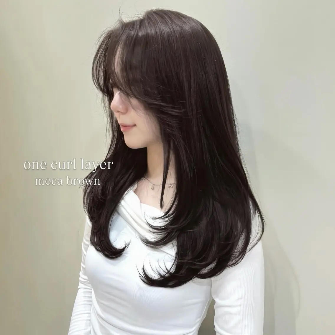 セミロング カラー ヘアアレンジ カット ヘアカラー トリートメント レイヤーカット🤍 RINAのヘアスタイル