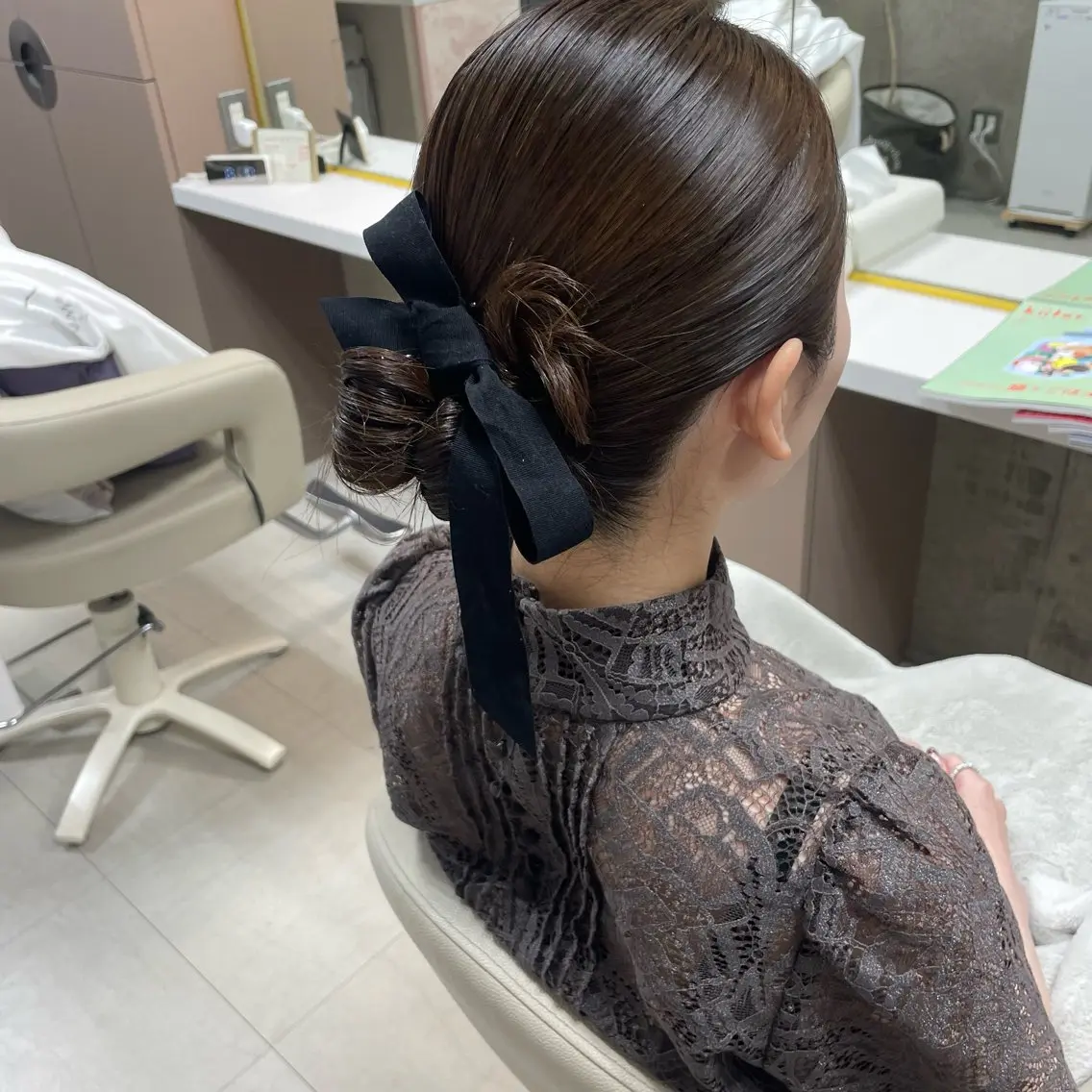 ミディアム ヘアアレンジ ヘアセット 坂本 沙也加のヘアスタイル