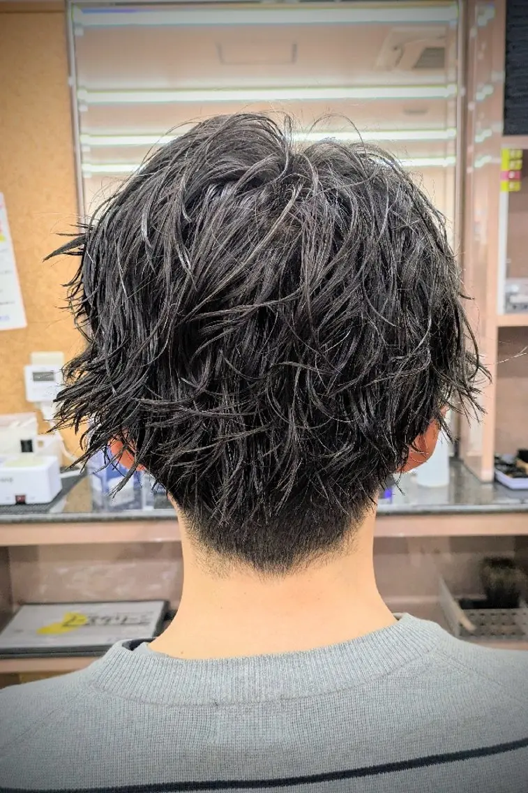 ショート パーマ 理容プラージュ燕三条 福井のヘアスタイル