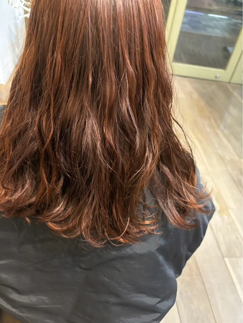 セミロング セミロングパーマ パーマ 臺 佳連のヘアスタイル