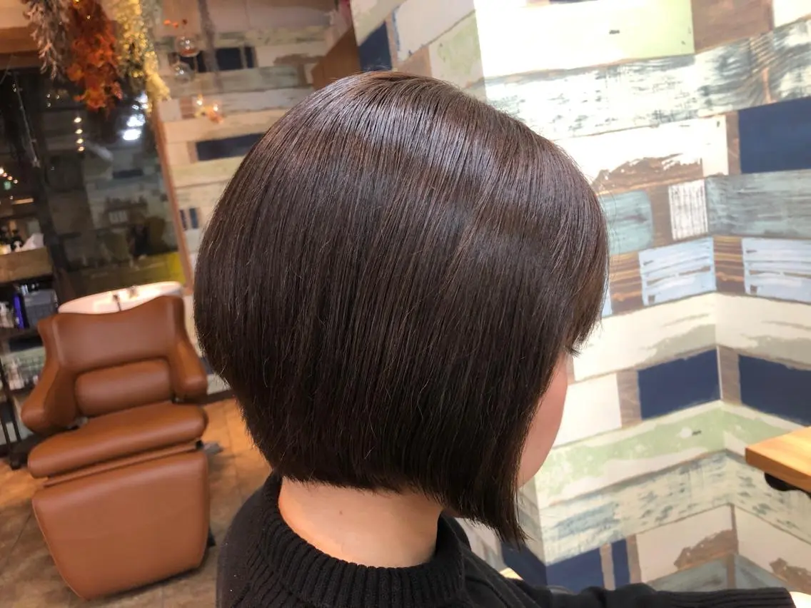 ショート カット 透明感カラー⭐️ 田嶋麗奈のヘアスタイル