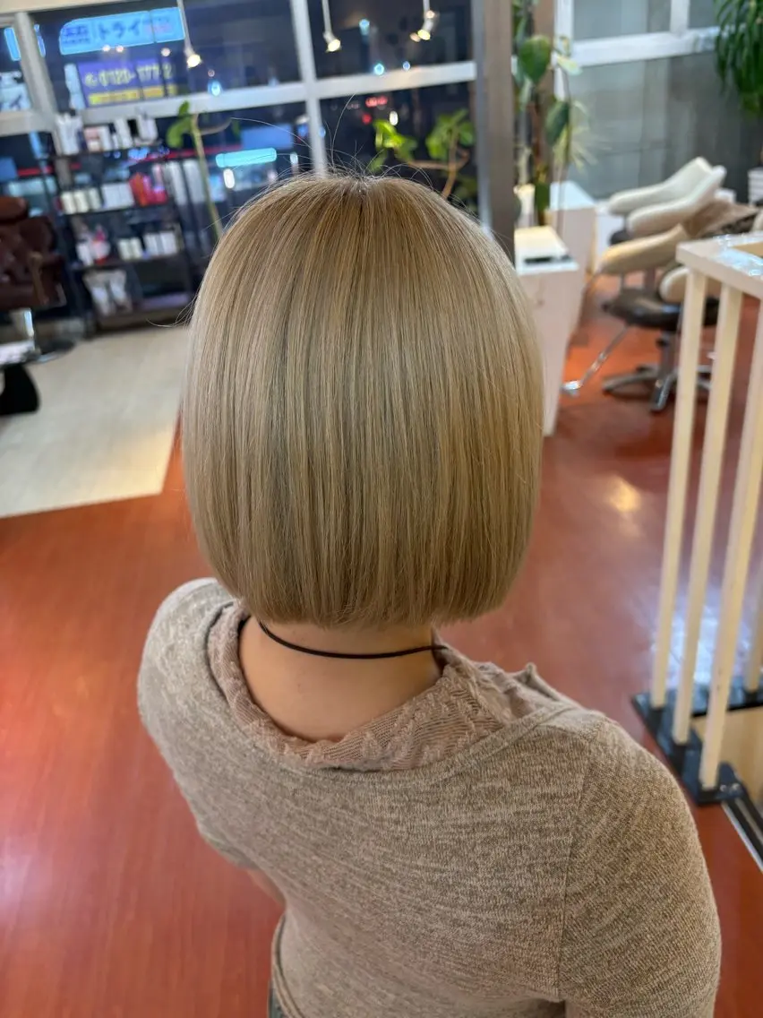 ショート 切りっぱなしボブ ボブ 【成増serein】 🎀*ﾟHinataのヘアスタイル