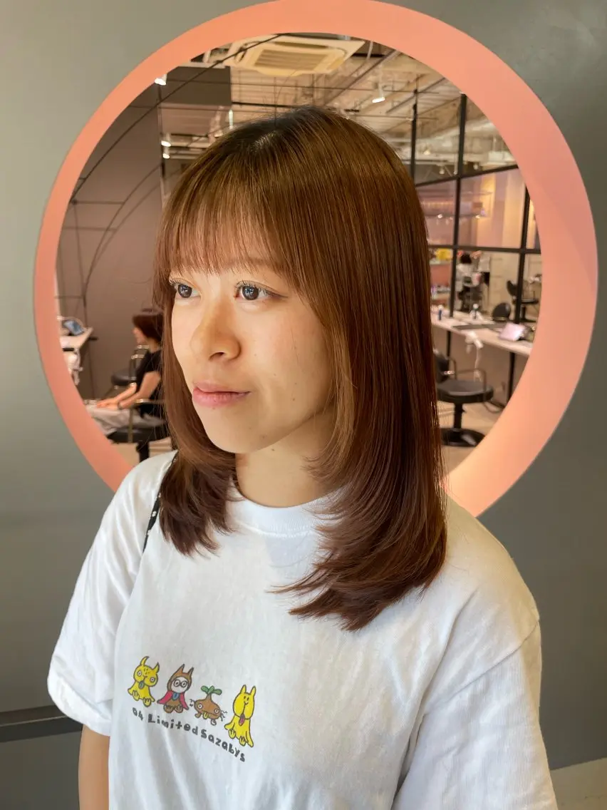 ミディアム ないとう ゆうかのヘアスタイル
