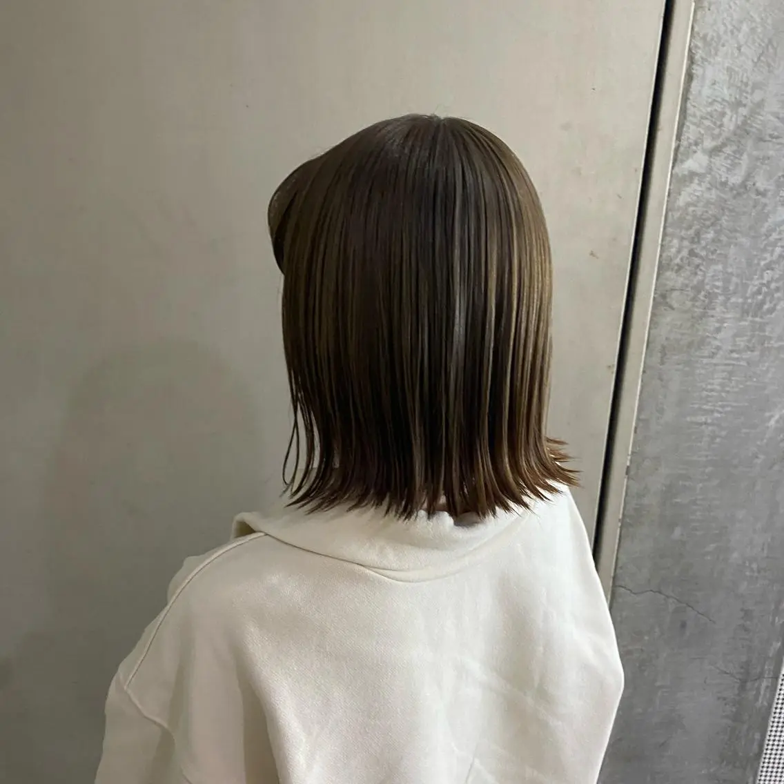 ミディアム カラー ベージュカラー 清村 和音のヘアスタイル