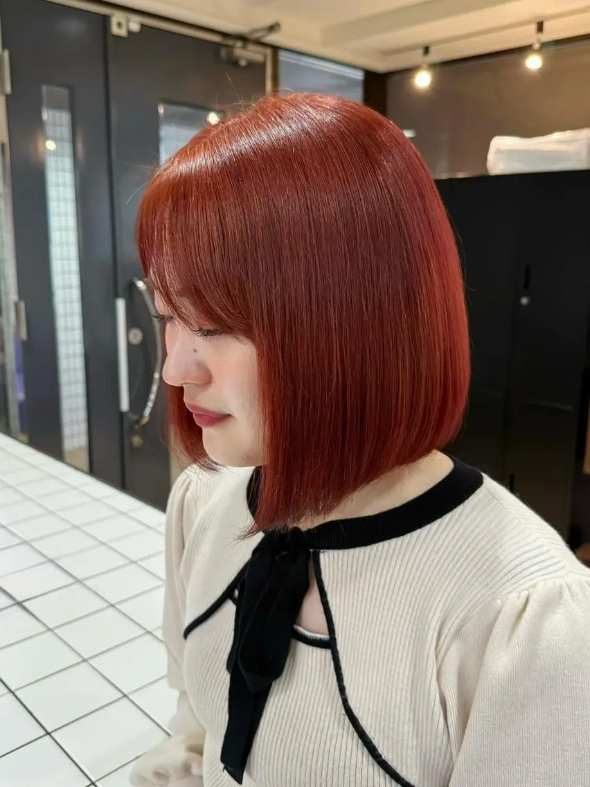 ミディアム カラー ブリーチ 宮嶋 蓮のヘアスタイル