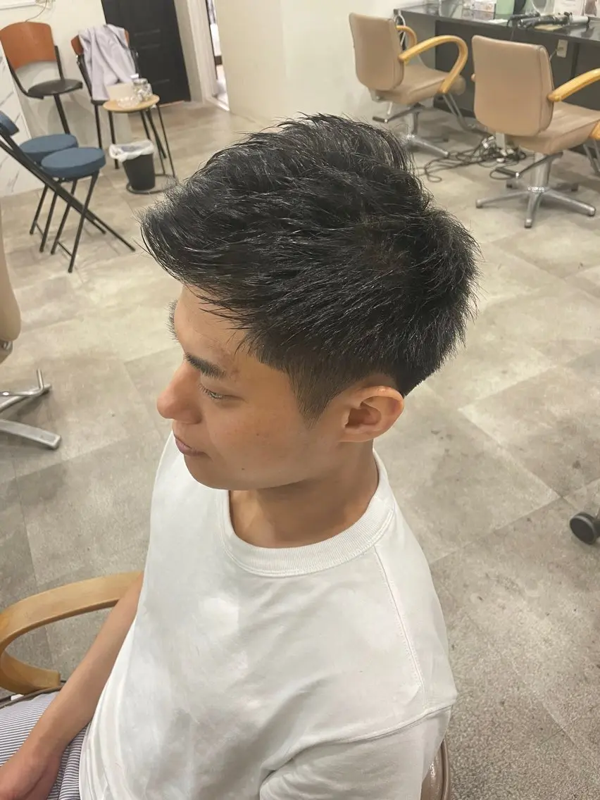 ショート メンズ ビジネス モヒカン ソフトモヒカン 髙野 亮吾のヘアスタイル