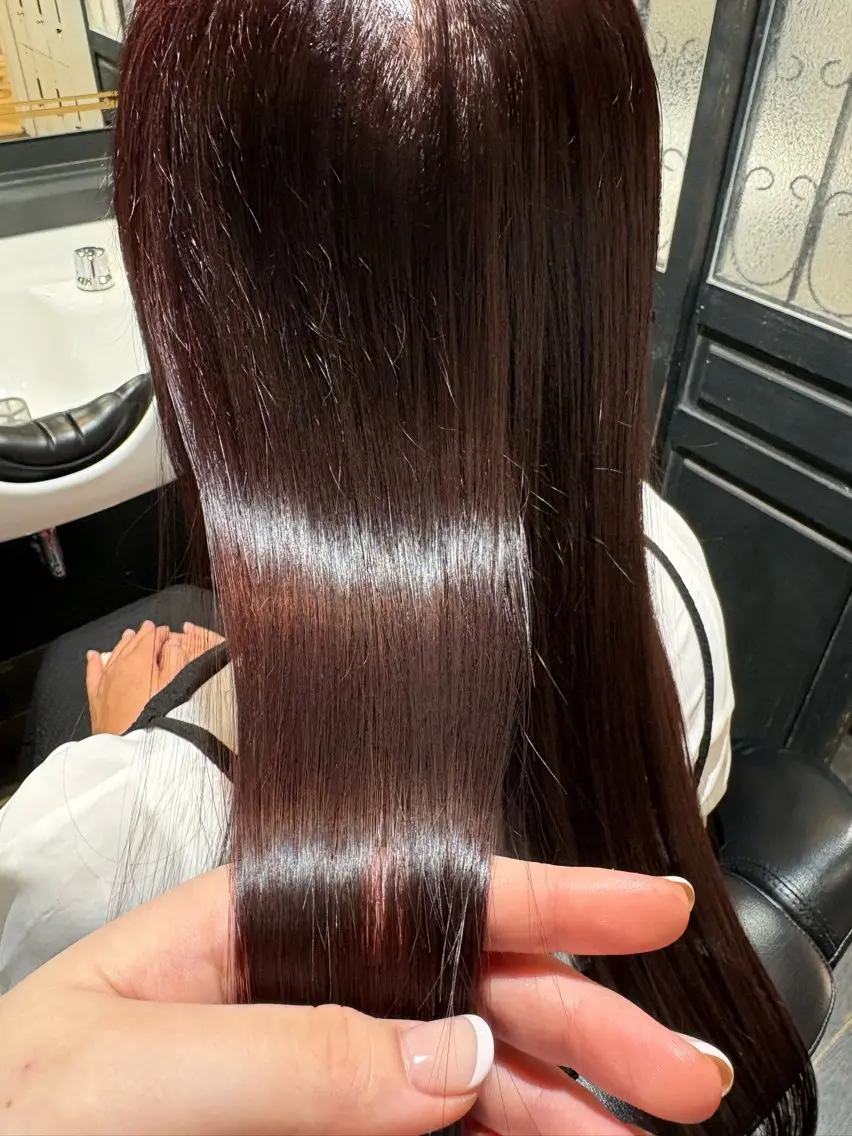 ロング カラー トリートメント カット ヘアカラー トリートメント マコ ✿︎のヘアスタイル