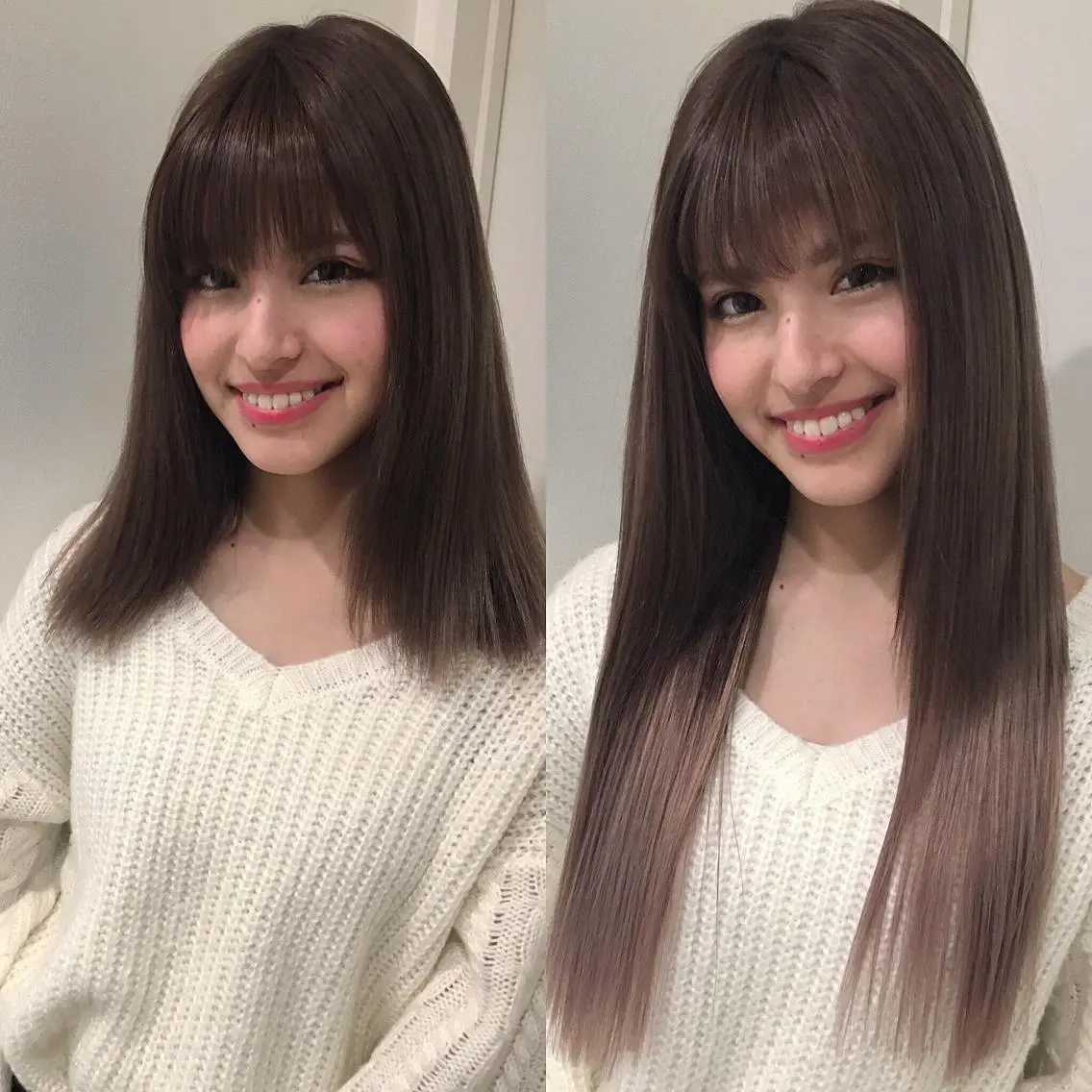 ロング カラー エクステ 🌈評価No.1🌈 艶髪カラー❌エクステのヘアスタイル