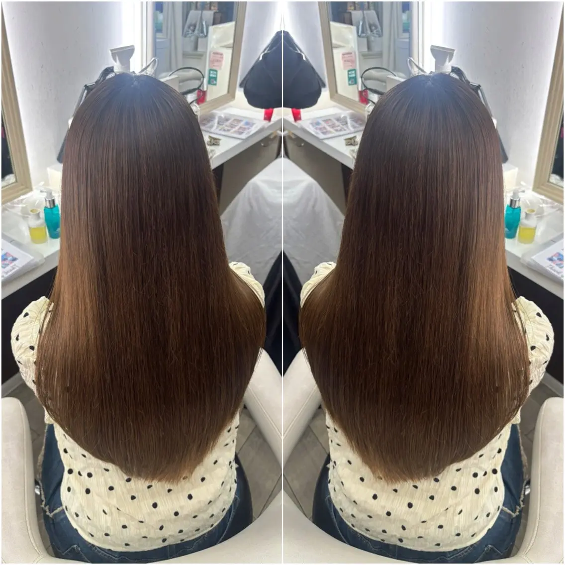 ロング カット トリートメント くびれカット🎀 clesc'宮島梨央のヘアスタイル