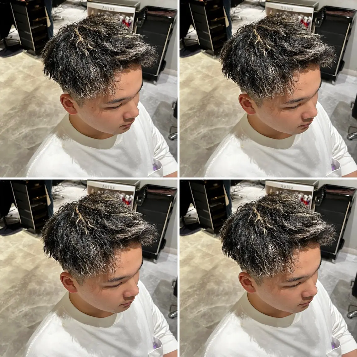 カラー パーマ メンズ カット ヘアカラー パーマ トリートメント ヘアセット メンズパーマ特化 店長望月謙二郎のヘアスタイル