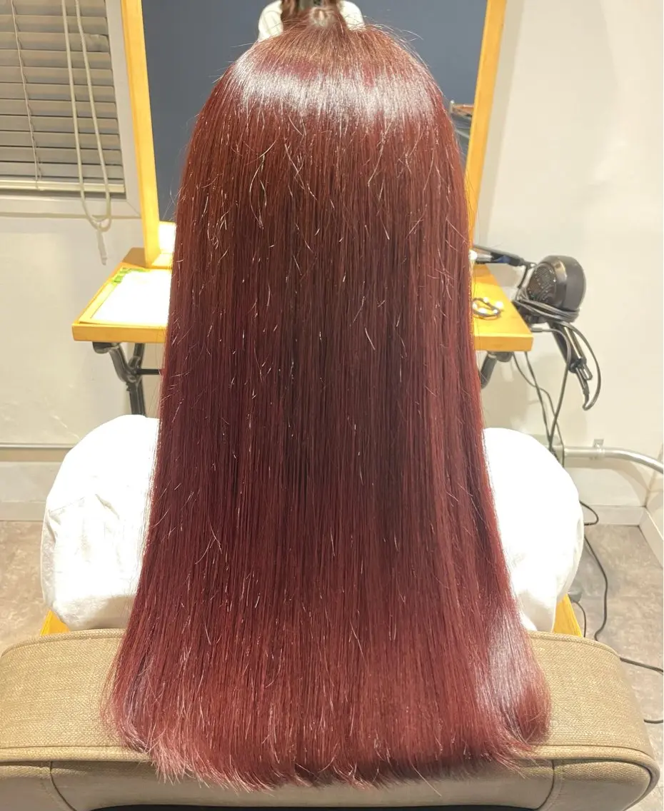 ロング カラー 渡辺 夢吏のヘアスタイル