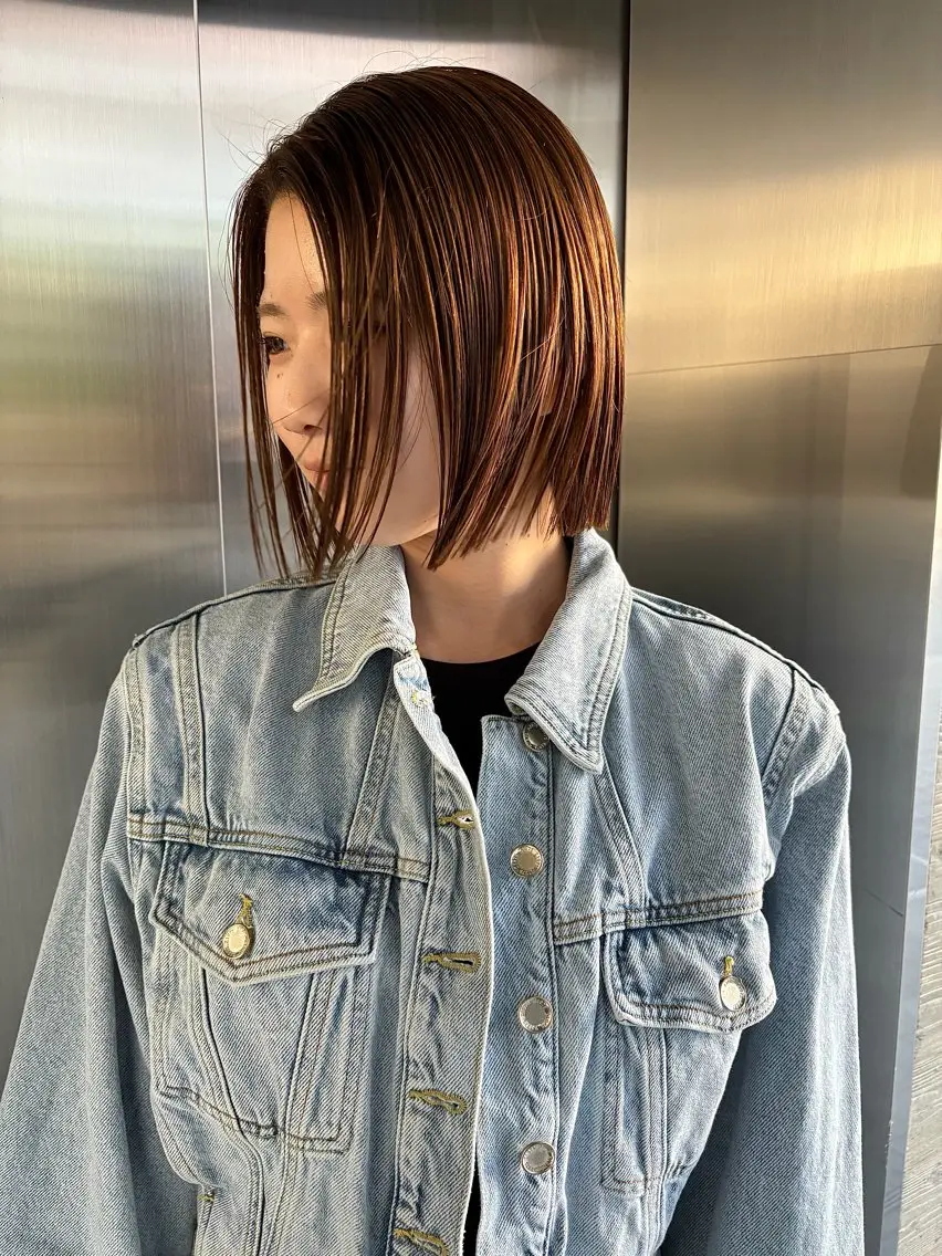 ショート カラー ブリーチ ダブルカラー ブリーチなしカラー カット ヘアカラー トリートメント カナイキョウスケ/ レイヤー/パーマのヘアスタイル