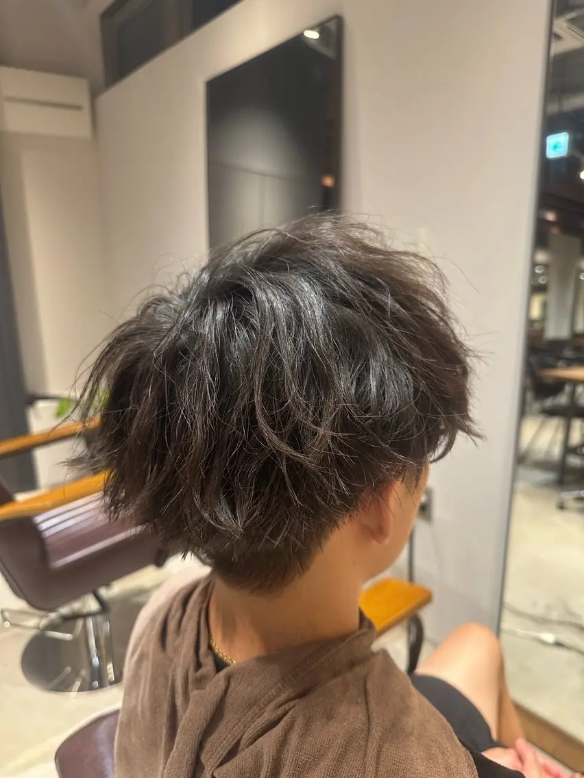 パーマ メンズ カット トリートメント ヘッドスパ ヘアセット Bond Story /名駅【メンズ専門】のヘアスタイル
