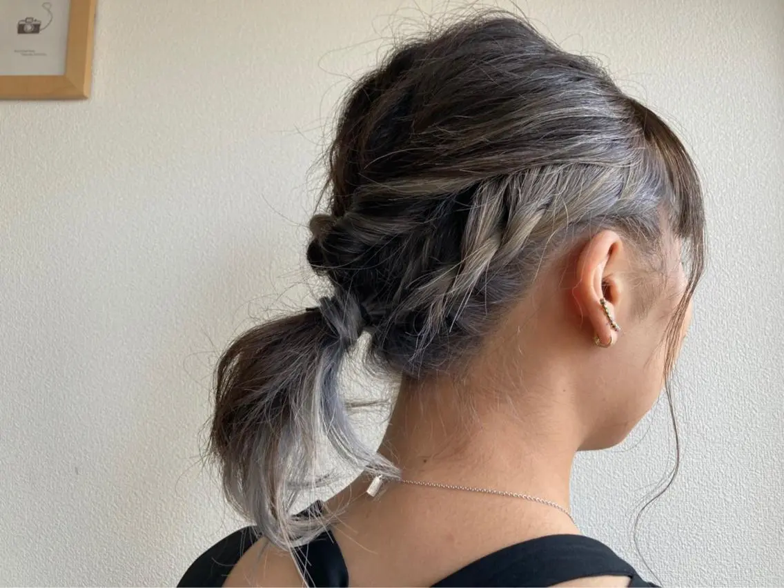 ミディアム ヘアアレンジ 石川 信英のヘアスタイル
