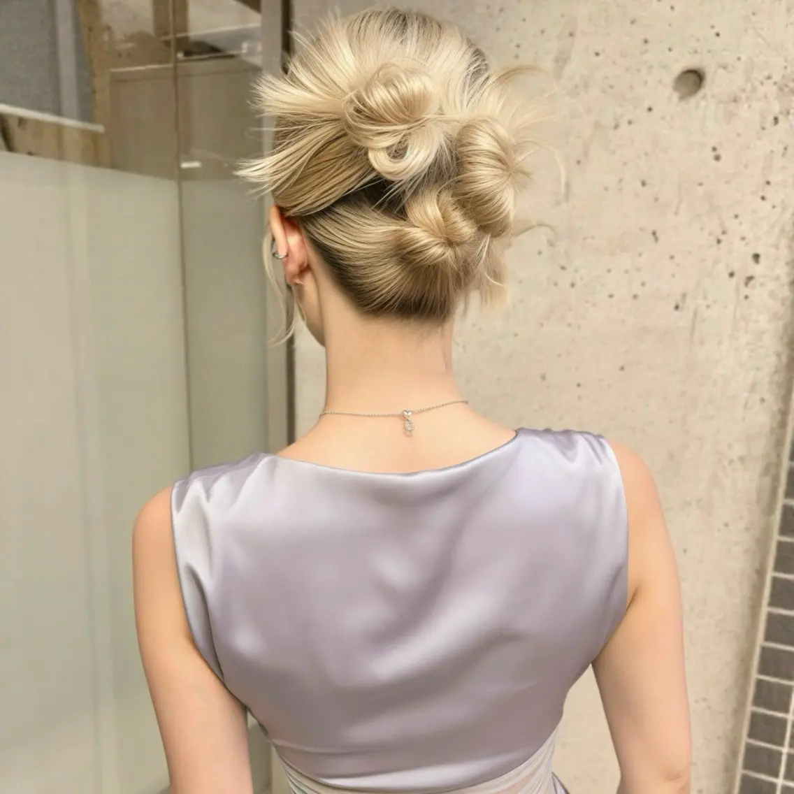 ミディアム ヘアセット 会田有紀 /切りっぱなしボブのヘアスタイル