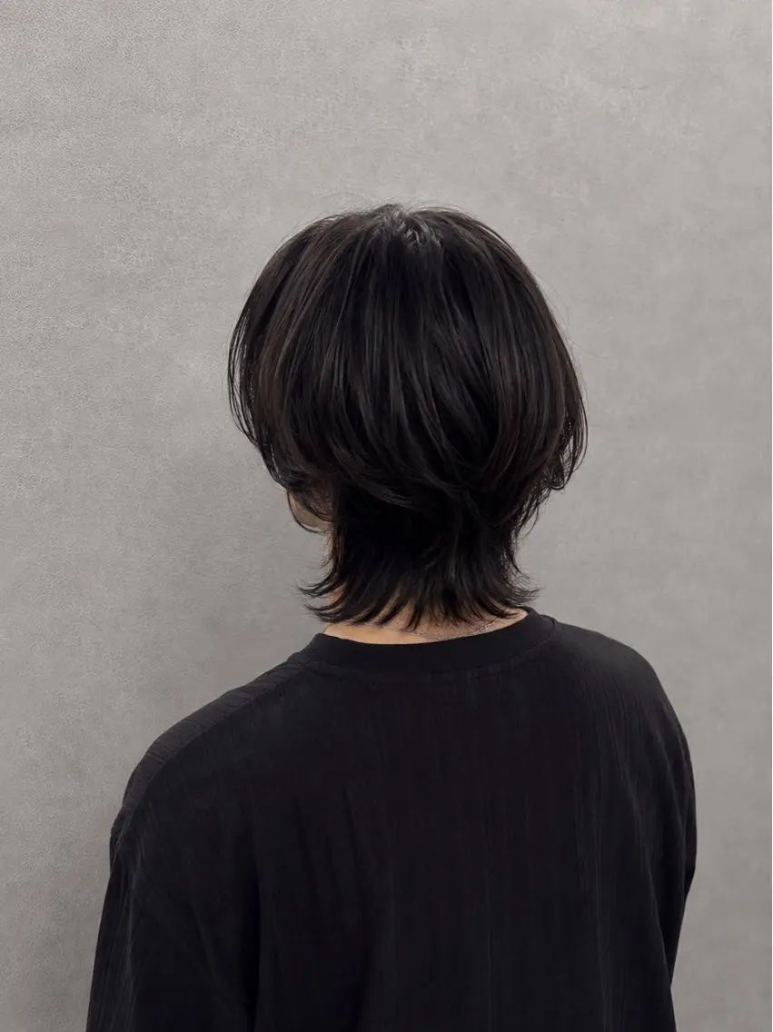 ミディアム メンズ カット 艶髪/似合わせカット /本厚木/SHIAのヘアスタイル