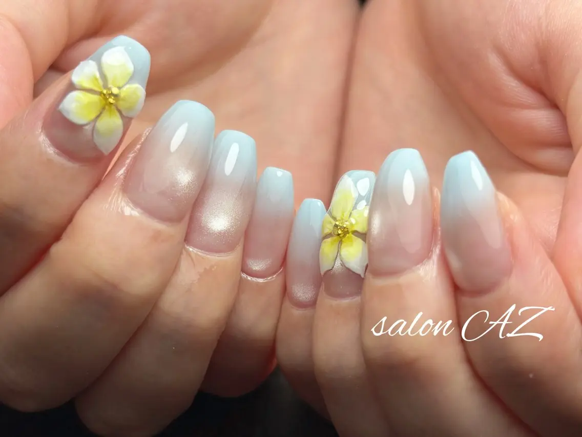 ネイル アートネイル フレンチネイル マグネットネイル ニュアンスネイル オフィスネイル ハンドネイル salon AZのネイルデザイン