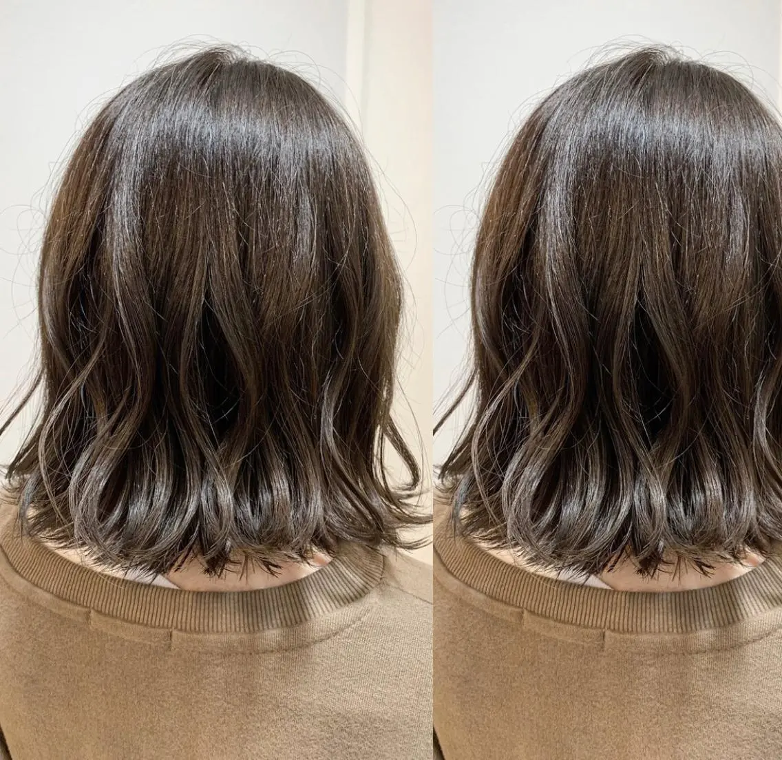 ミディアム カラー box mico. mutsumiのヘアスタイル