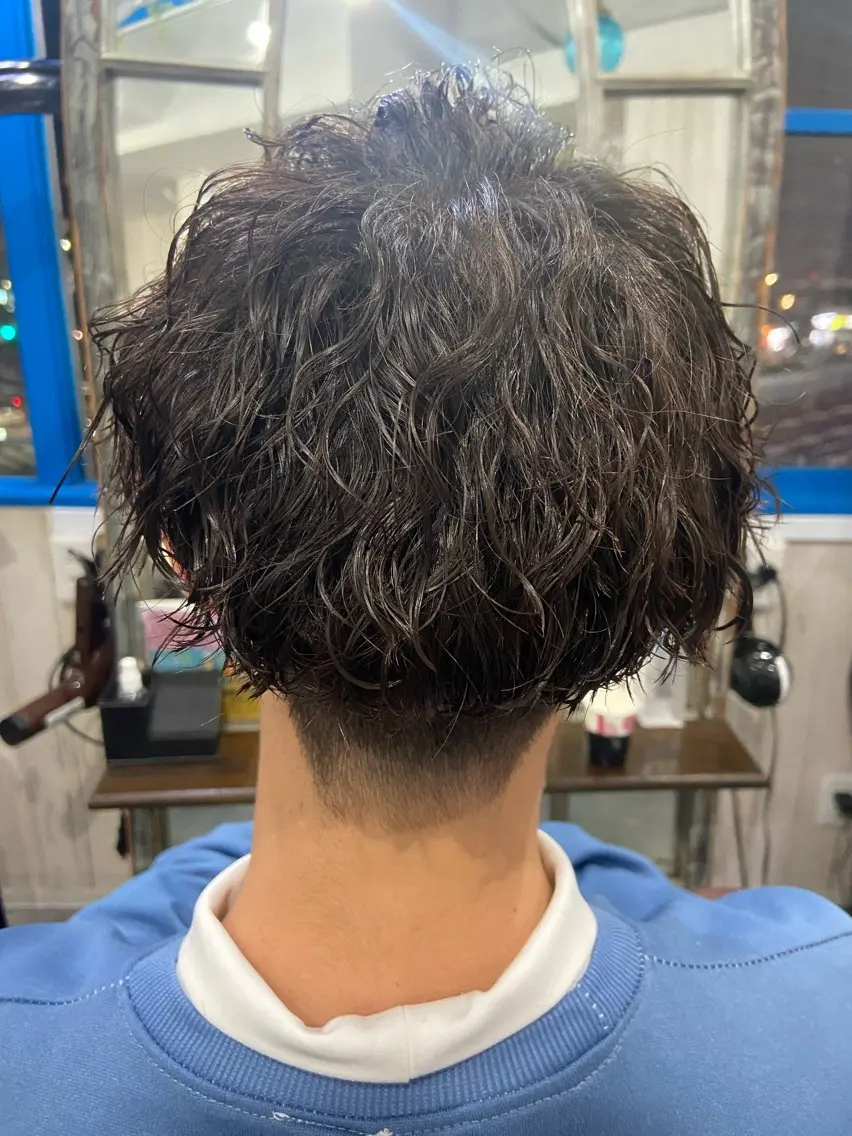 ショート パーマ メンズ カット パーマ カットパーマ✂️ 小坂田玲亜のヘアスタイル