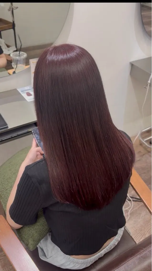 ロング カラー ブリーチ ダブルカラー ブリーチなしカラー ヘアカラー 透明感カラー/ ダブルカラー/ともねのヘアスタイル