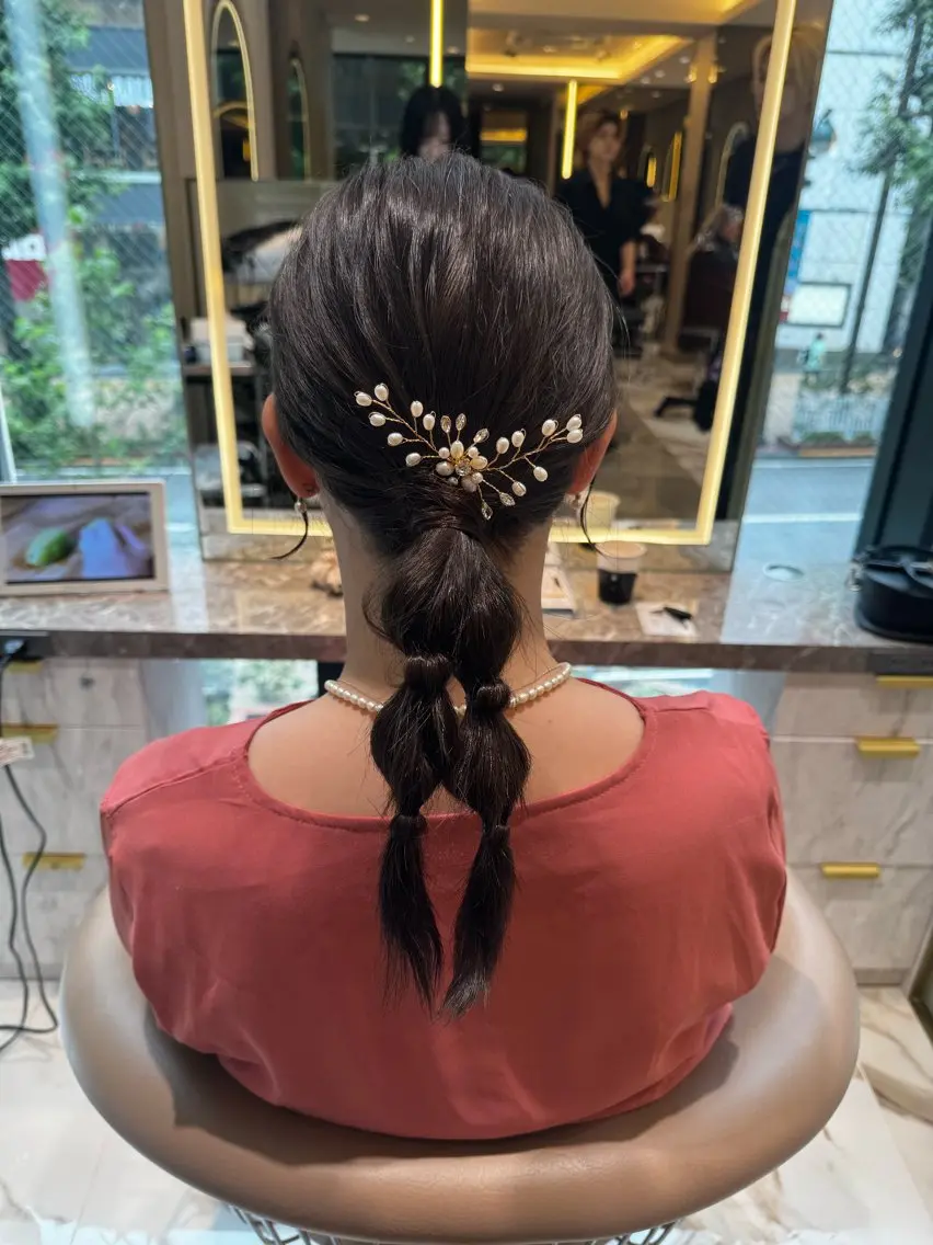 セミロング ヘアセット めい 🩶🩶のヘアスタイル