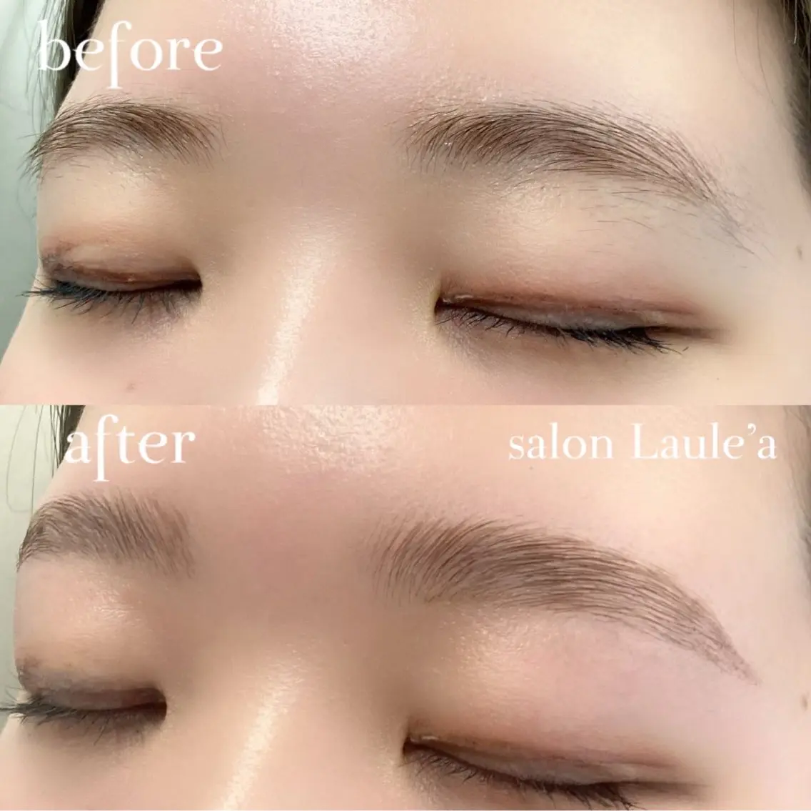 【すぐ予約限定】眉毛パーマHBL(ハリウッドブロウリフト)+眉周りの産毛WAXの写真