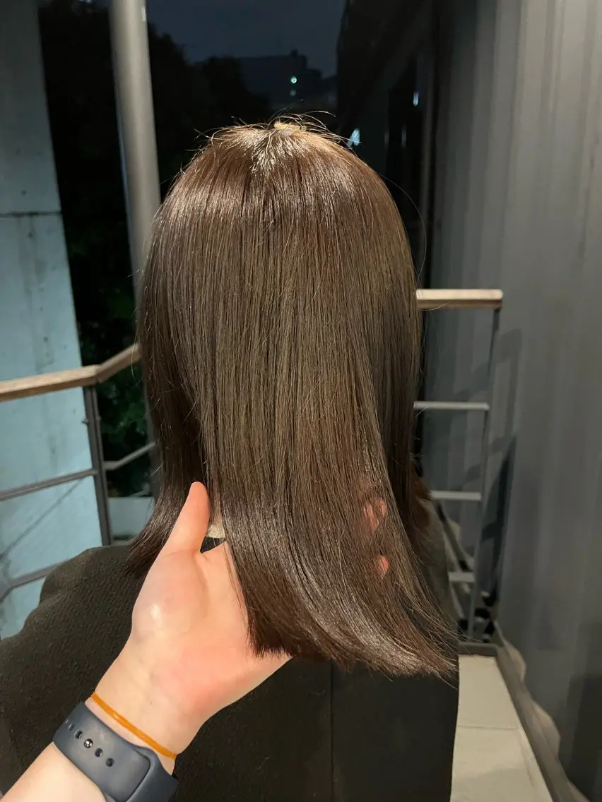 カラー アッシュ 透明感カラー AYANE ◝✩韓国ヘアのヘアスタイル