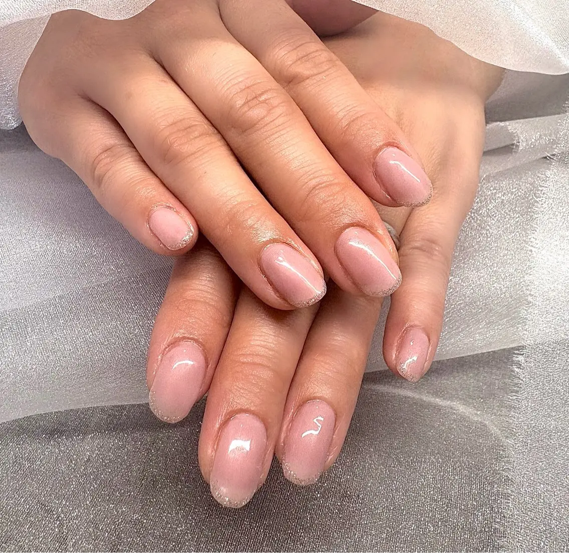 ネイル フラッシュネイル フレンチネイル Glisse _nailのネイルデザイン