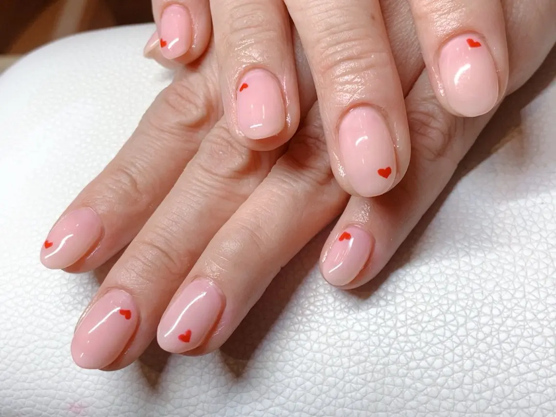 ネイル ハート シンプルネイル NAIL__ KOKOのネイルデザイン