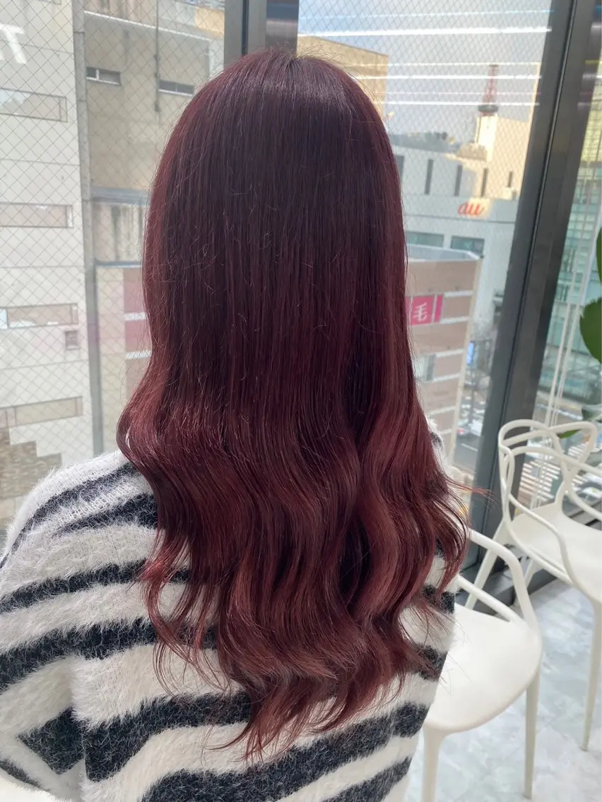 ロング カラー パーマ ヘアアレンジ メンズ 🤍透明感カラー🤍 似合わせ🤍AINEのヘアスタイル