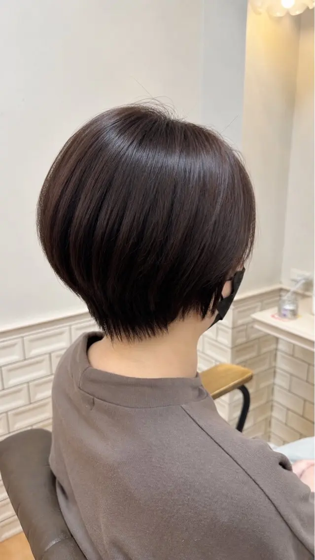 ショート ショートボブ ボブ ショートヘア カット ヘアカラー トリートメント 朝の時間を楽に✨ ショート/川元裕範のヘアスタイル